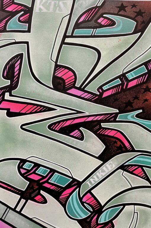 WALLS ON FIRE - E — INKIE